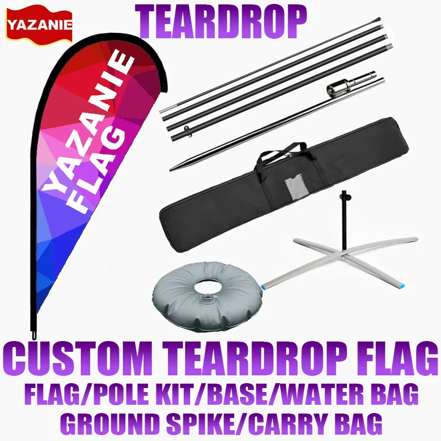 Commercial Banner Printing - Drapeau publicitaire personnalisé en forme de