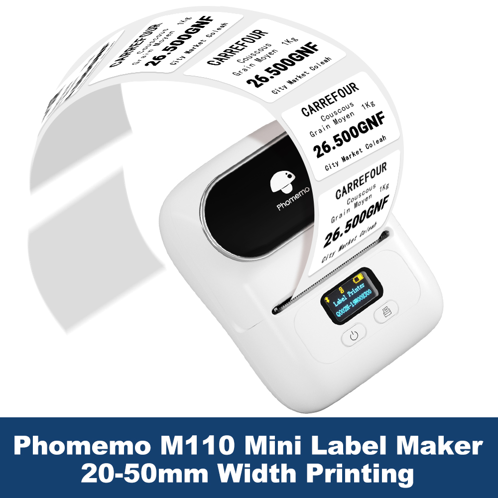 Commercial Printing Press - Imprimante d'étiquettes Phomemo M110 étiqueteuse imprimante