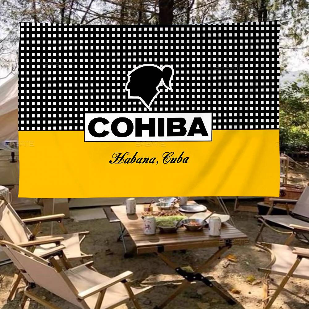 Commercial Banner Printing - Bannière publicitaire commerciale C-Cohibas pour cigarettes,
