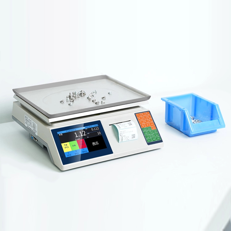 Commercial Printing Industry - Balance électronique avec impression d'étiquettes, pesage
