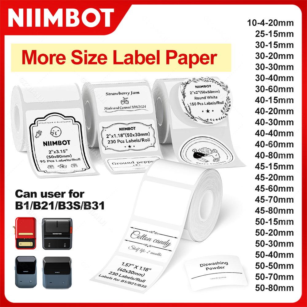 Commercial Printing Press - Niimbot 1 rouleau B1 papier autocollant